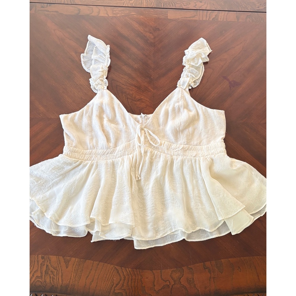 Parker Arlet Ruffle‎ Camisole Peplum Top XXL Fairycore Fairy Cottagecore Womens